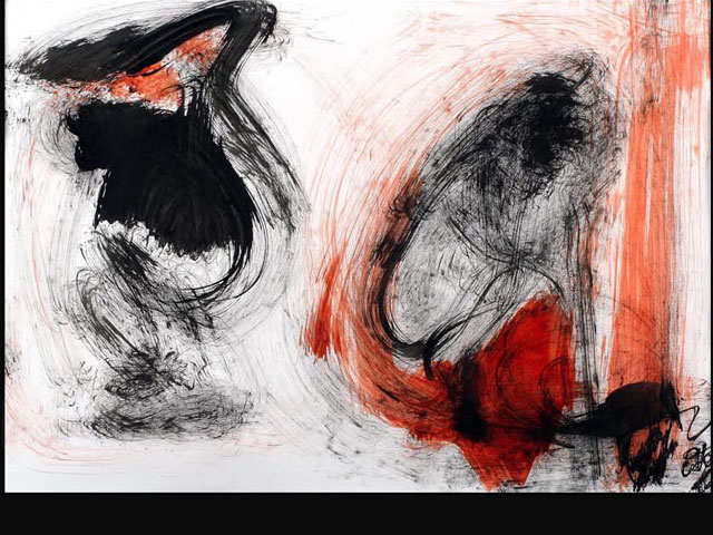 The Failed Encounter – ink 55 x 35 cm