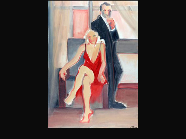 The Pose – oil 100 x 70 cm