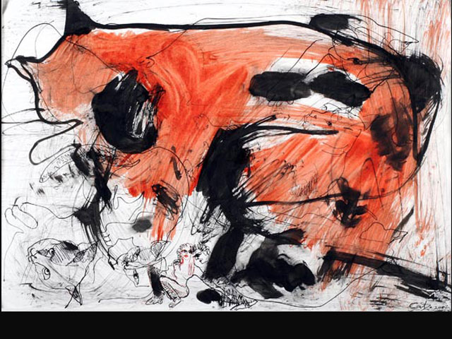 Implacable – ink 35 x 50 cm