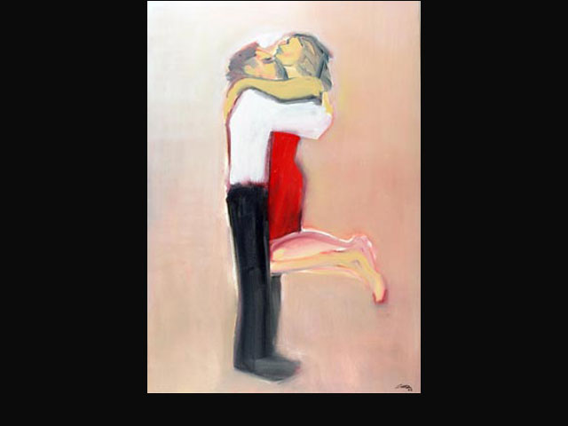 “La entrega” óleo 100x70 cm.